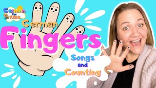 Learn German Finger Names | Counting | Songs | German for Toddlers | Nursery Rhymes