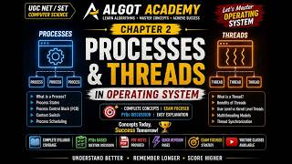 Processes and Threads in Operating System | UGC NET, SET | Algot Academy
