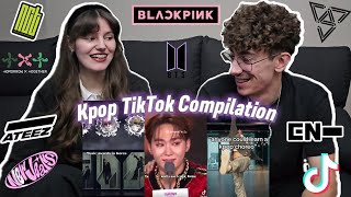 Reaction to TIKTOKS about K-POP Facts Compilation