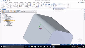 CHAMFERS AND FILLETS IN SOLIDEDGE ST9
