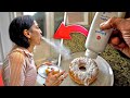 Baby Powder Doughnut Prank on My Girlfriend!