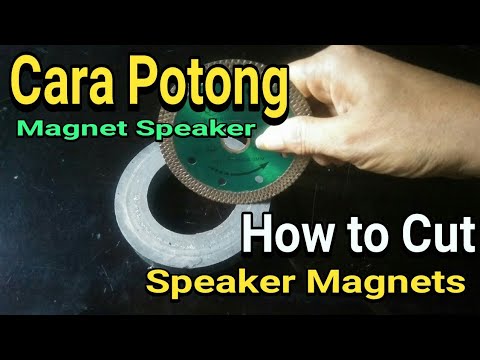 How to Cut Speaker Magnets (Cara Potong Magnat Speaker)