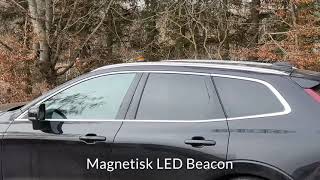 Mini LED Lysbro og Flash Beacon m. magnet montage.