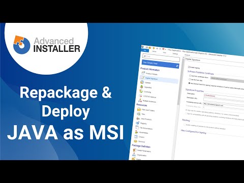 Repackage Java Runtime and Deploy it as an MSI