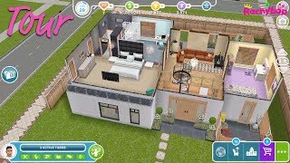 The Sims Freeplay: Designer backyard home template Tour!