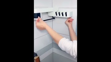 Wall-mounted Kitchen Bathroom Storage Rotating Shelf Rack