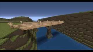 Minecraft - Warwick Castle - bridge timelapse