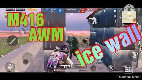 Pubg Mobile wow mode m416 , AWM ice wall 32 kills