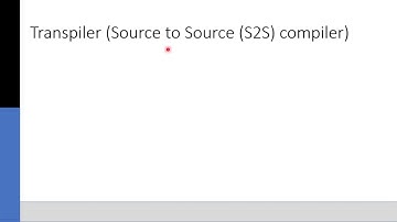 What is a transpiler?