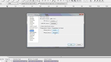 Audacity FFMpeg codec install for Windows