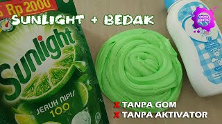 cara membuat slime dari bedak bayi dan sunlight