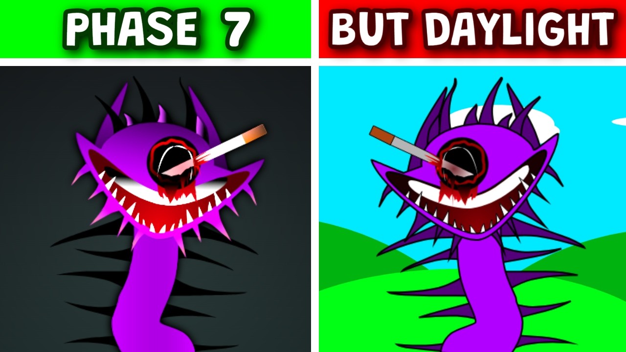 Sprunki PHASE 7 But VS Daylight Version (NEW REACTIONS)