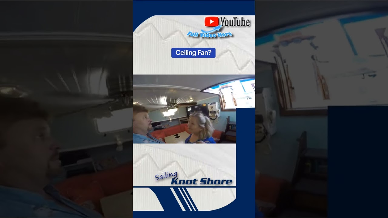 ⁣ceiling fan in a sailboat?