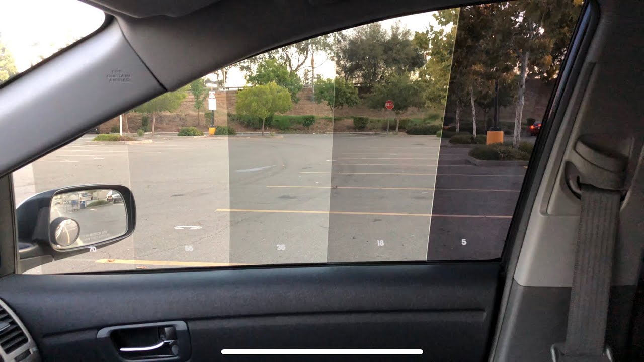 Window Tint Comparisons - Side By Side - Day/ Night/ Inside/ Outside 5 ...