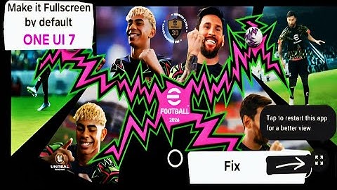 How to Fix Fullscreen Mode in eFootball™ 2026 Mobile
