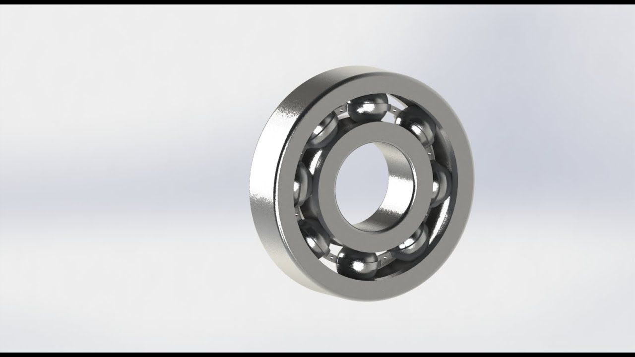 SOLIDWORKS TUTORIAL 1 Design And Assembly of Ball Bearing in SolidWorks YouTube
