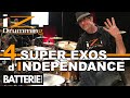 4 super exos dindependance  izi drumming  batterie magazine 190  cours de batterie