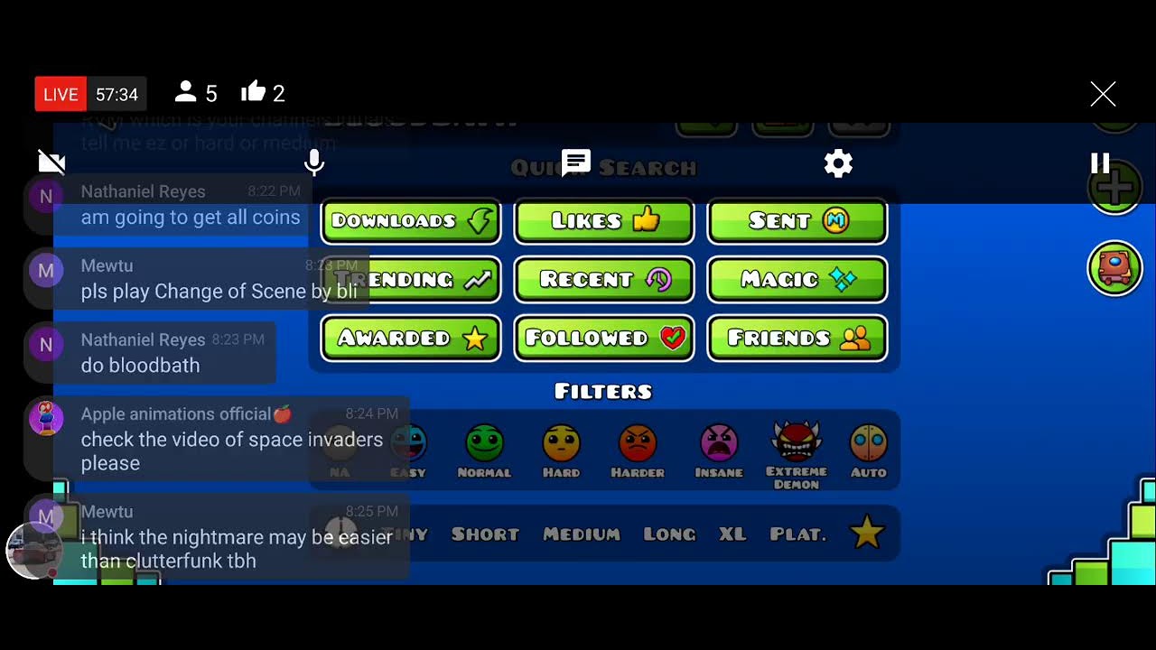 Beating Levels and records in Geometry Dash - Stream 53 - YouTube