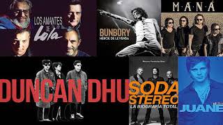 Rock en español de los 80 y 90 - Duncan Dhu, Soda, Juanes, Enanlto Verdes, Home G, Bunbury....