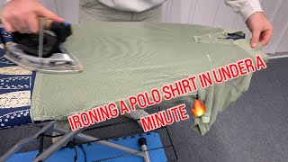How to iron a polo shirt in under 1 minute