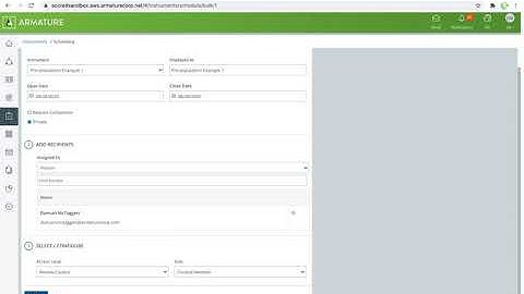 ARMATURE Fabric - Instruments - Pre population | Accreditation & Certification Management Software