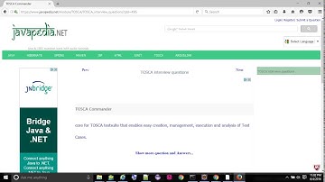 TOSCA Commander - javapedia.net