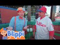 Blippi Hits a Home Run | Blippi | Kids Cartoon Show | Toddler Songs | Healthy Habits for kids