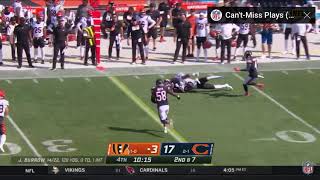 Bears Defense Gets 2 Straight Ints