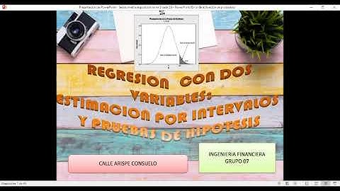 Capitulo 5 Regresión con dos variables: Estimación por intervalos y pruebas  de hipótesis.