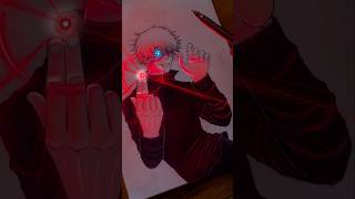 I Draw Gojo Satoru Glow Art Master Piece