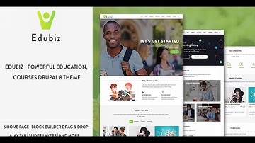 Edubiz - Powerful Education, Courses Drupal 8.5 Theme | Themeforest Website Templates and Themes