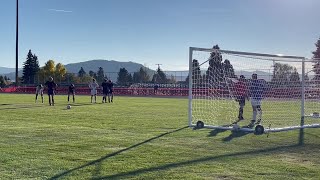 Gooooal! Boyd Dewitt scores on a PK in final two minutes for Butte. 2-2 tie