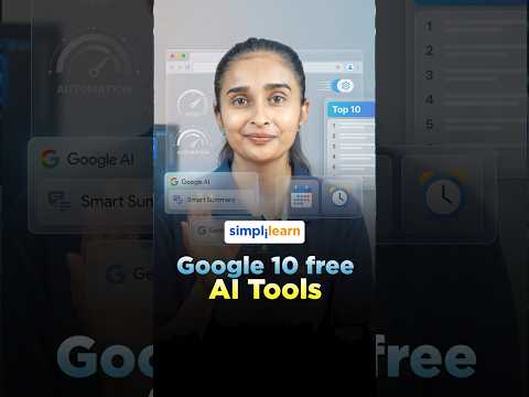 Top 10 Free AI Tools From Google | Best Free Google AI Tools You Must Try | #Shorts | #Simplilearn
