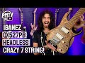 Next Generation Of 7 String! - The New Ibanez QX527! - An Extra String, No Headstock, Slanted Frets!