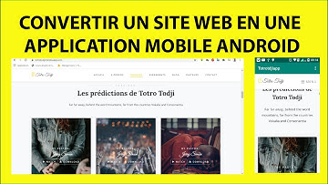 Convertir une application web ou un site web en une application mobile Android (moins de 15 minutes)