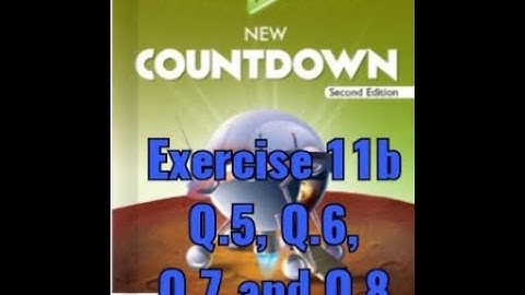 Question 5, 6, 7 and 8. Exercise 11b Chapter 11 simple equations. 7th math Countdown book 7.