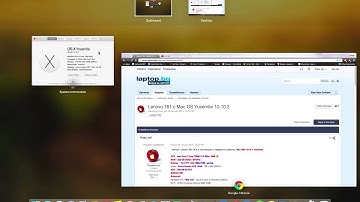 My Lenovo T61 running OSX 10 10 2
