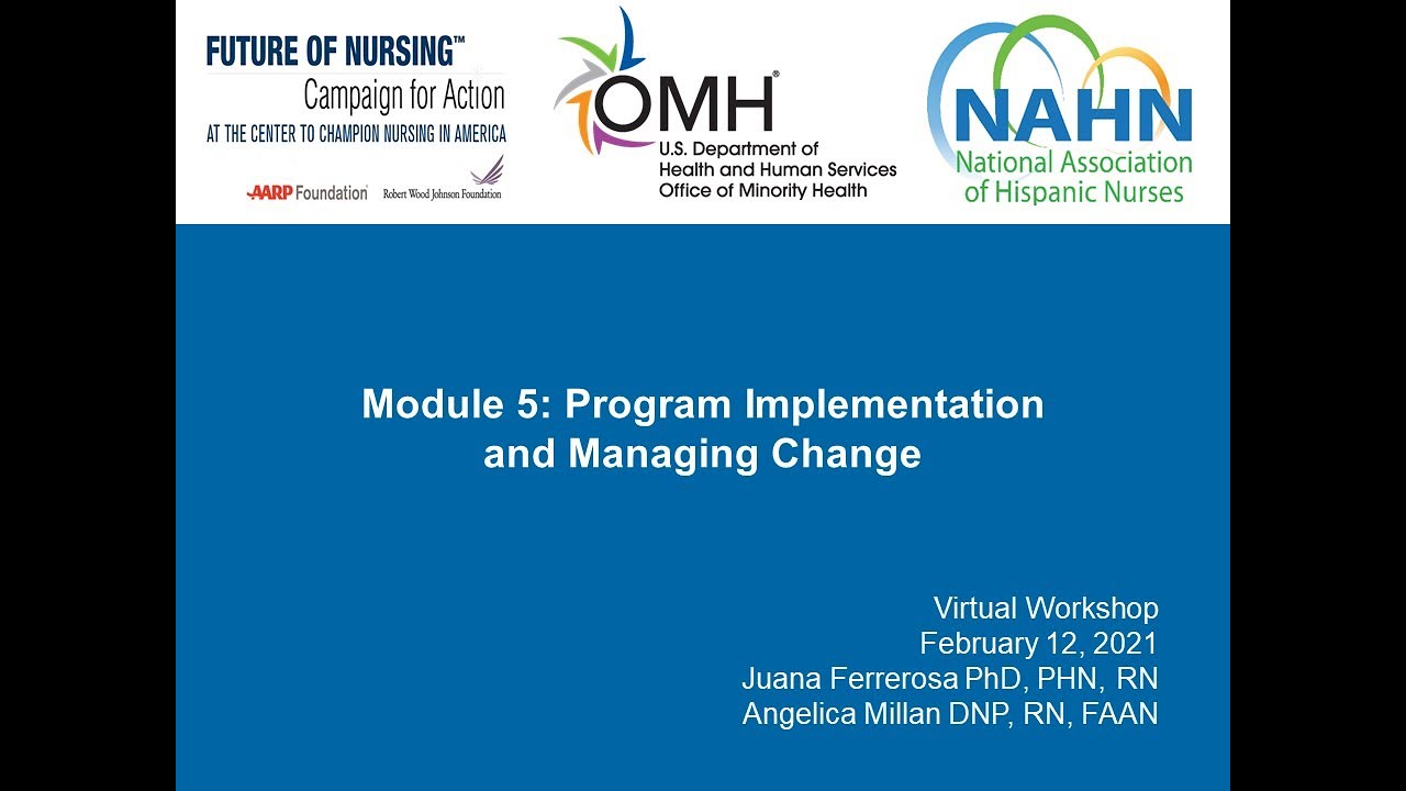 Module 5: Program Implementation and Managing Change - YouTube
