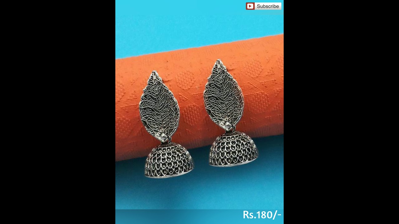 Oxidised Jewellery | Earring Design | Silver Jhumka 