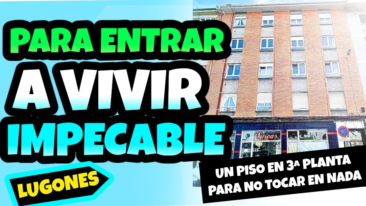 VENDIDO | 68.000€ | Lugones, Asturias | Un piso ECONÓMICO para la zona y MUY BIEN UBICADO.
