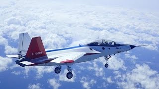 Avion furtif japonais X-2 à l'essaie