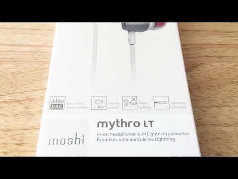 Moshi Mythro LT Lightning iPhone Wired Earphones & Mic Unboxing 9-1-19