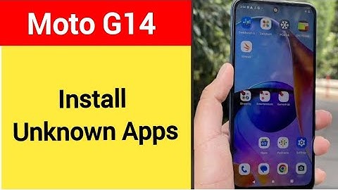 How to install unknown apps, install APK, Moto G14 third party app install kaise karen, app install