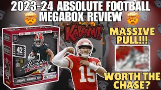 KABOOM PULLED!!!💥 IS THE JUICE WORTH THE SQUEEZE??? 2023-24 Panini Absolute Football Mega Box Review