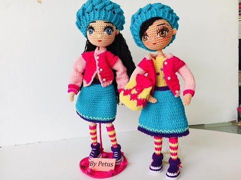 MUÑECA AMIGURUMI_ Pipi Calzaslargas ( Parte 1) Tejemos las piernas 