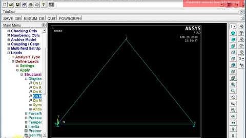 ANSYS APDL Tutorials for beginners 4: Solving a static structural truss problem