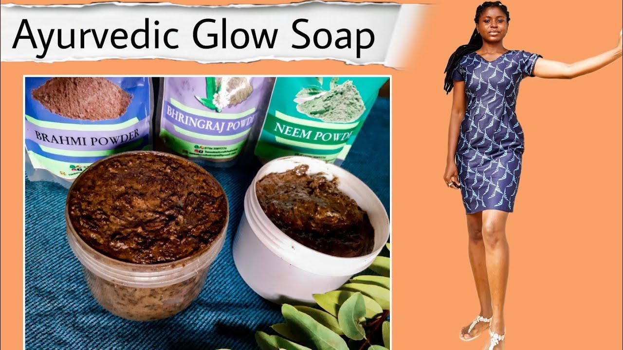 Ayurvedic African Black Soap for glowing and clear skin Heals skin