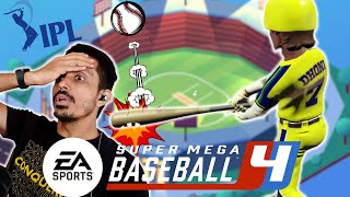 CSK vs Baseball Legends : Cricket vs Baseball : Indian vs USA sports challenge Super Mega Baseball 4