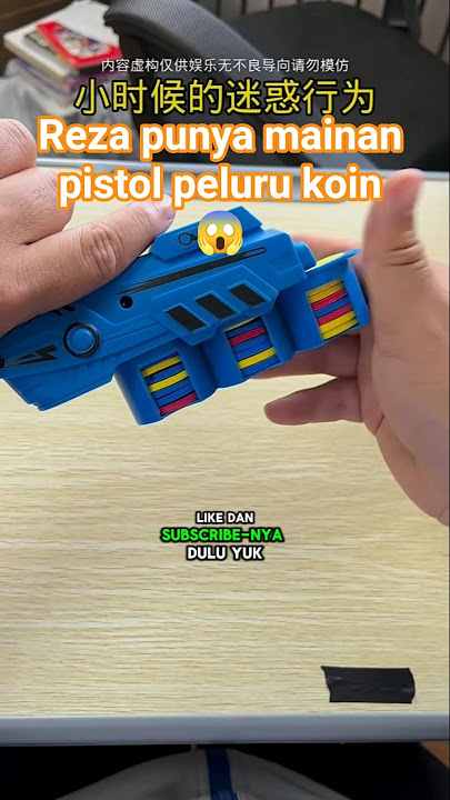 reza punya mainan pistol peluru koin😱#mainanjadul #videokocak #funny #lucu #fyp #shorts #almahyra