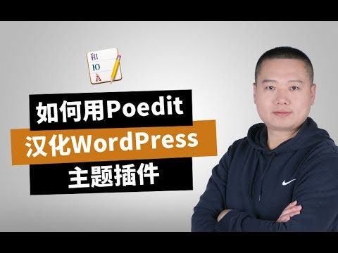 用Poedit汉化WordPress主题和插件中文教程（课程介绍）